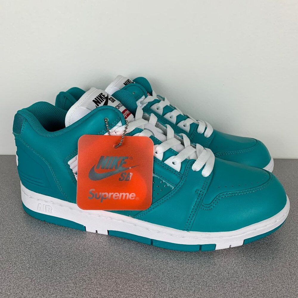 Nike SB Air Force 2 Low Supreme Emerald AA0871-313 Men's size 9